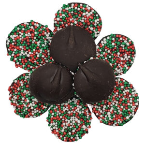 Dark Chocolate Christmas Nonpareils | Reppert's Candy