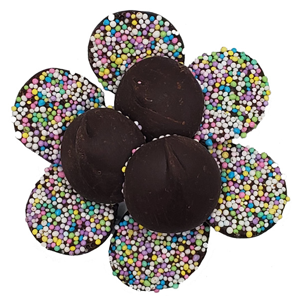 Dark Chocolate Nonpareils | Reppert's Candy