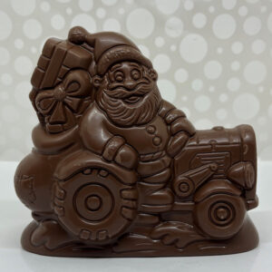 Milk Chocolate Santa on Tractor | Reppert's Candy