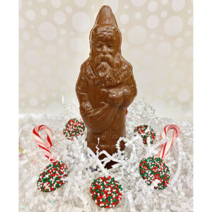 Milk Chocolate Solid Old Time Santa | Reppert's Candy