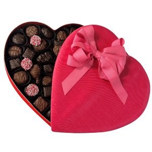 1 Pound Pink Heart Box